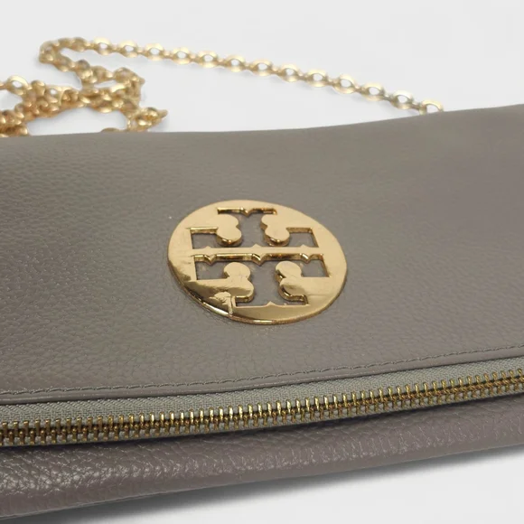 Tory Burch Gray Leather Crossbody Bag - Picture 8 of 16